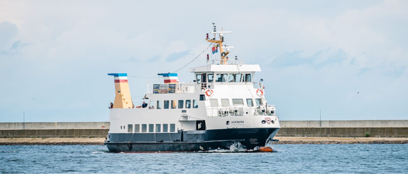 MS Adler Baltica bieter Schifffahrten ab Swinemünde an