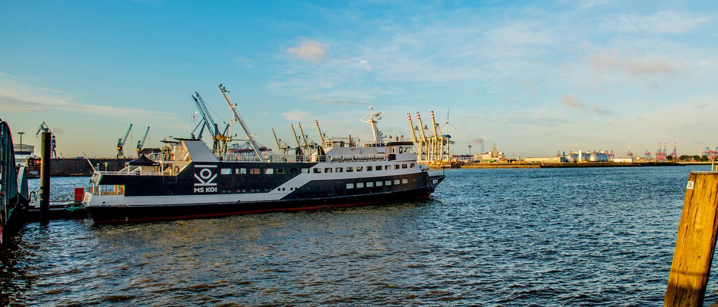 Das Eventschiff MS KOI in Hamburg